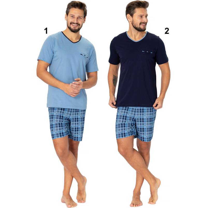 Hotberg(M-Max) Pánske pyžamo Leon710 1-sv.modrá 2XL 49871158