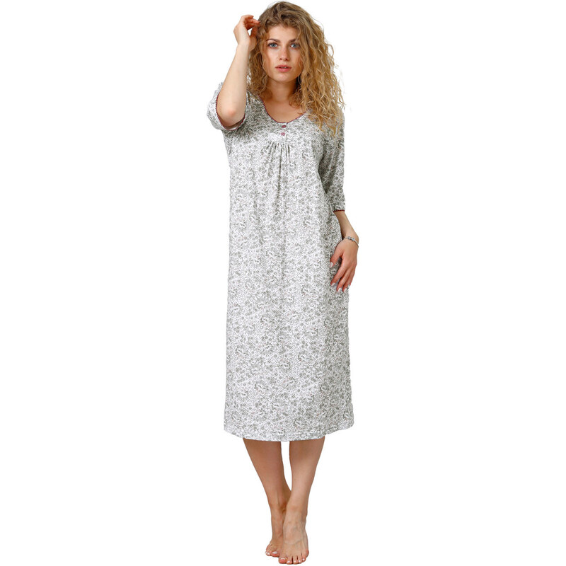 LEVEZA (M-Max) Dámska nočná košeľa Gryfina885 1-sivá M 49871160