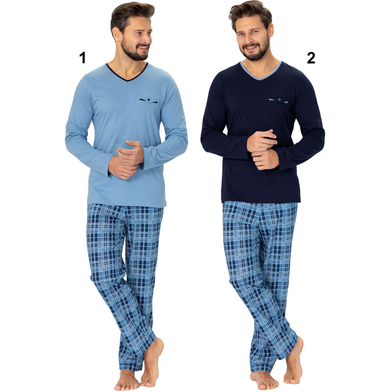 Hotberg(M-Max) Pánske pyžamo Leon993 1-sv.modrá 2XL 49871175