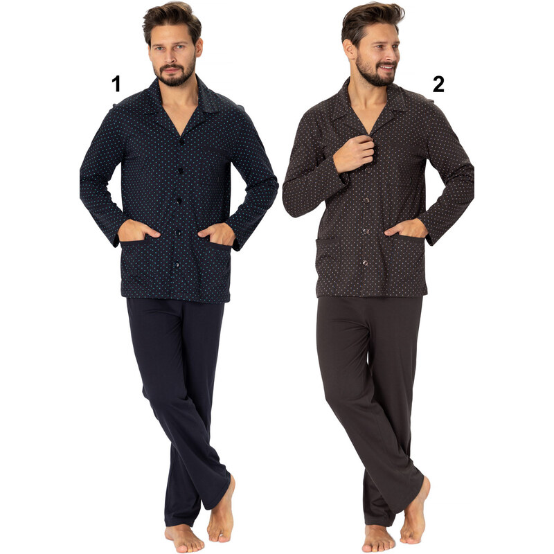 Hotberg(M-Max) Pánske pyžamo Roger576 1-tm.modra 2XL 66678812