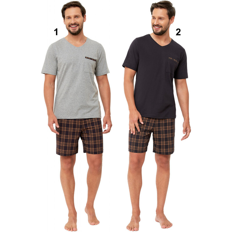 Hotberg(M-Max) Pánske pyžamo Diego1203 1-sivá 2XL 49872439