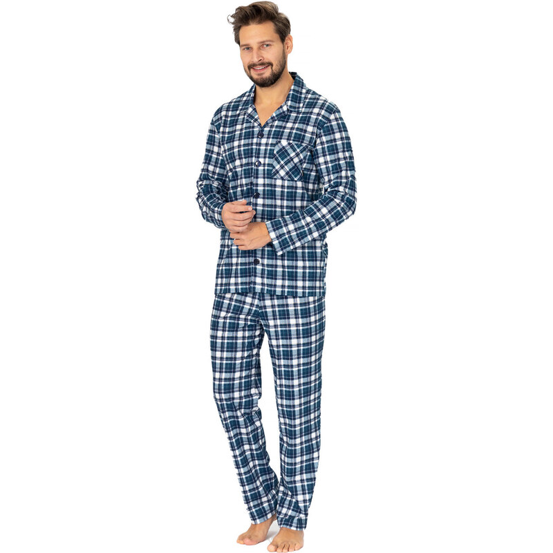 Hotberg(M-Max) Pánske pyžamo Evan1124 1-tm.modráK 2XL 49871820