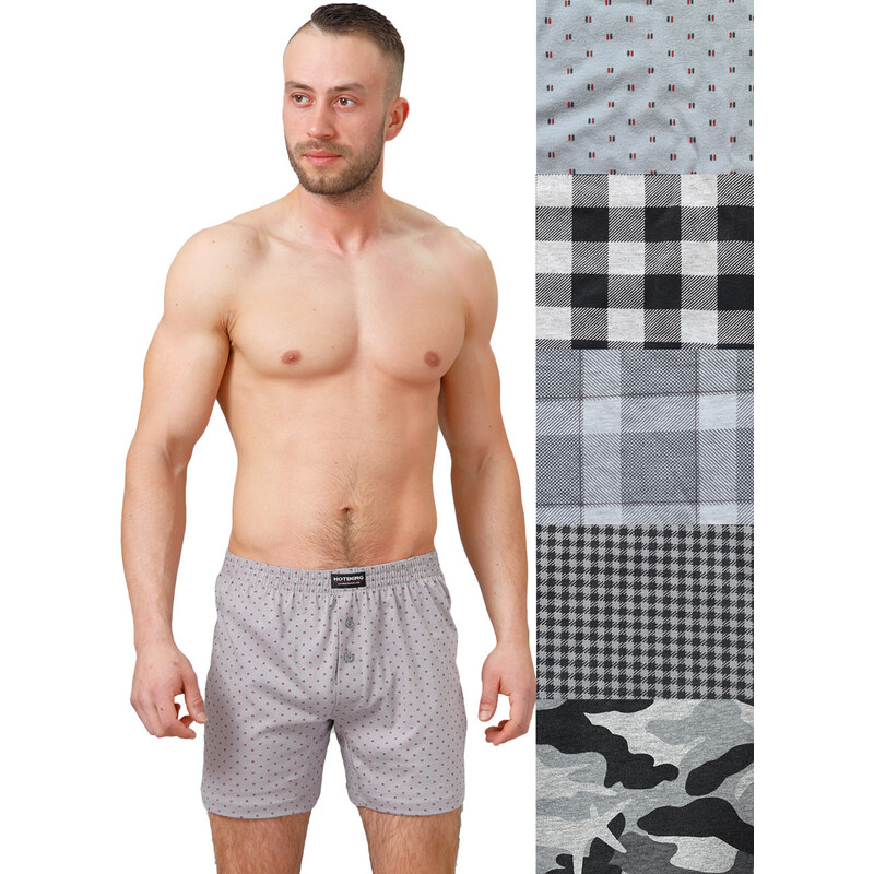 Hotberg(M-Max) Pánske trenky Boxer177-2 2-sivá 2XL 49872448