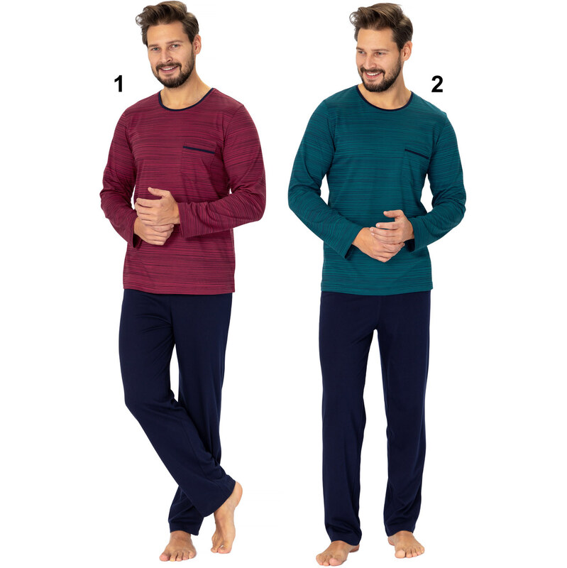 Hotberg(M-Max) Pánske pyžamo Gerardo1134 1-bordová 2XL 49871824
