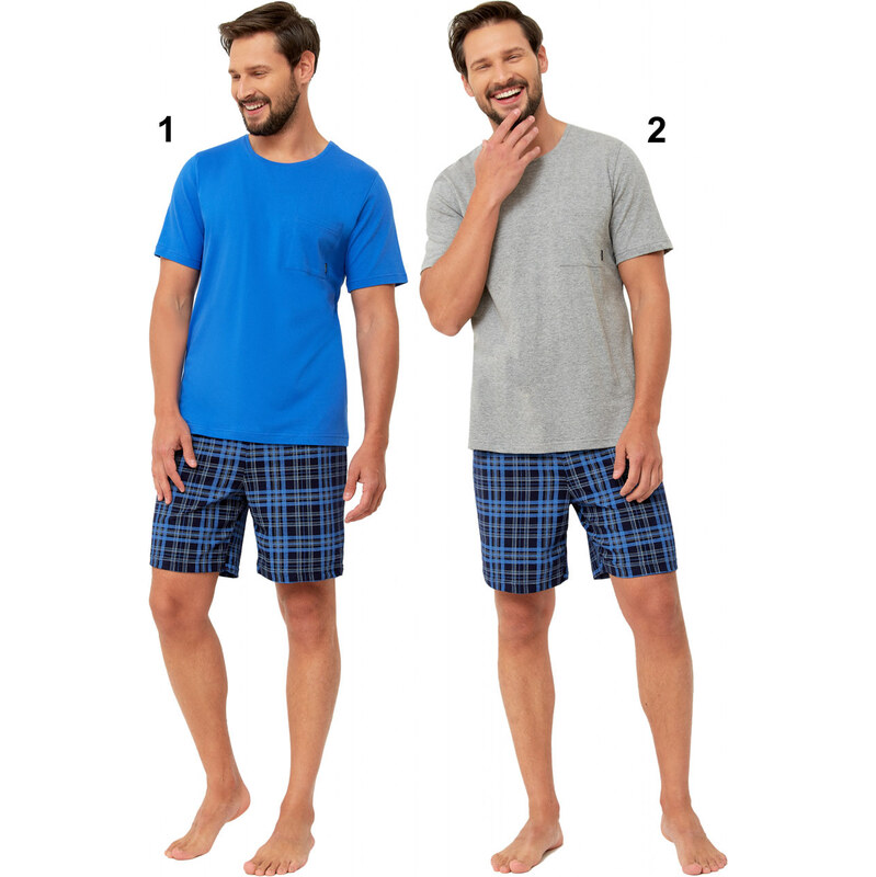 Hotberg(M-Max) Pánske pyžamo Orest1201 1-modrá 2XL 66678936