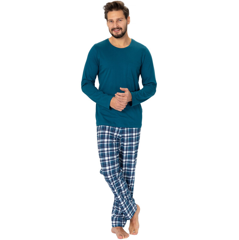 Hotberg(M-Max) Pánske pyžamo Leo1130 1-petrolejová 2XL 49871852