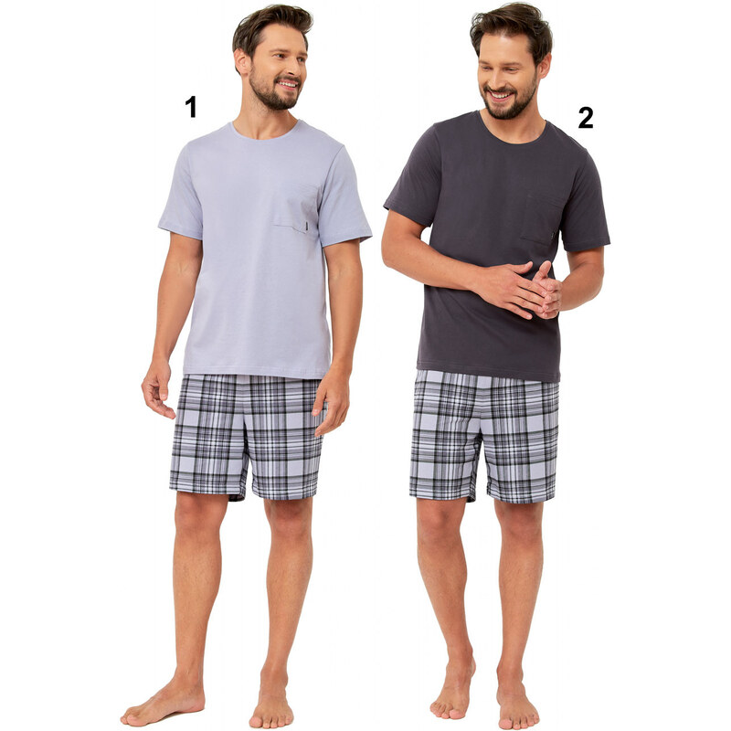 Hotberg(M-Max) Pánske pyžamo Wiliam1265 2-tm.sivá 2XL 51503023