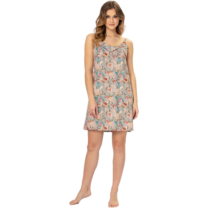 LEVEZA (M-Max) Nočná košeľa Laruen1313 1-sivaK L 49873639