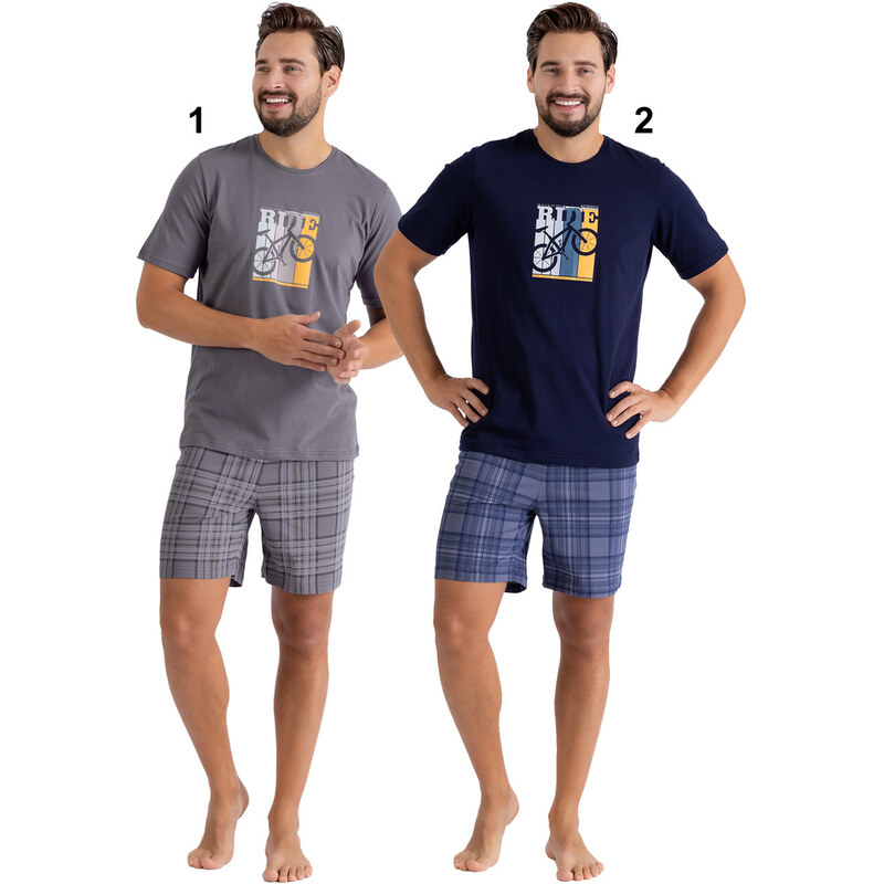 Hotberg(M-Max) Pánske pyžamo Roy1461 1-sivá 2XL 49874506