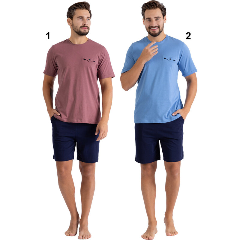 Hotberg(M-Max) Pánske pyžamo Zibi1460 1-bordová 2XL 51503199