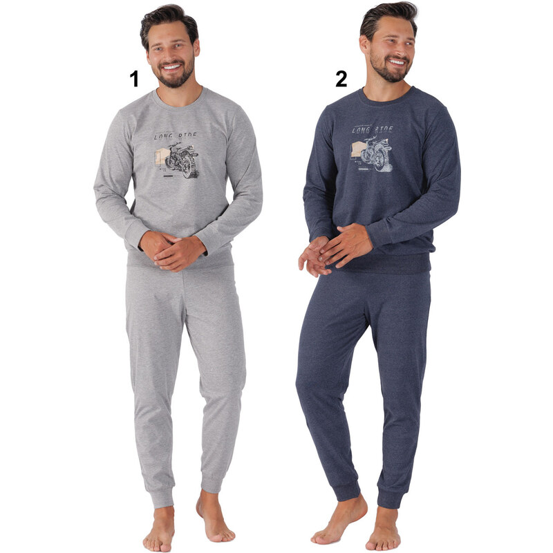 Hotberg(M-Max) Pánske pyžamo Sajmon1472 1-sivá 2XL 66679411