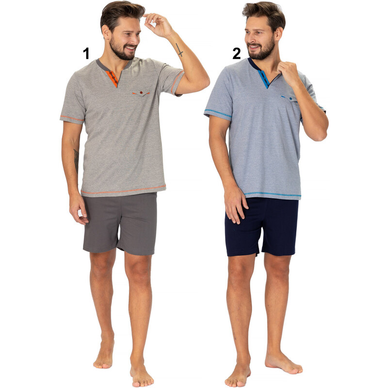 Hotberg(M-Max) Pánske pyžamo Roch532 1-sivá 2XL 66679443