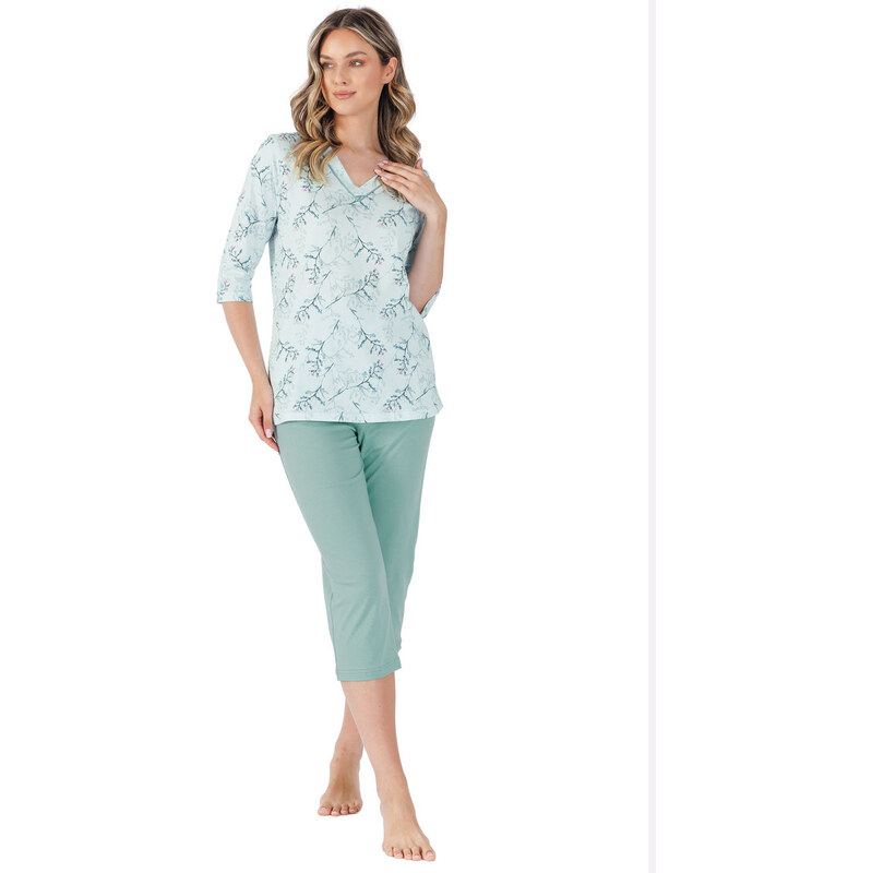 LEVEZA (M-Max) Dámske pyžamo Zanna1484 1-sv.zelená M 66679416