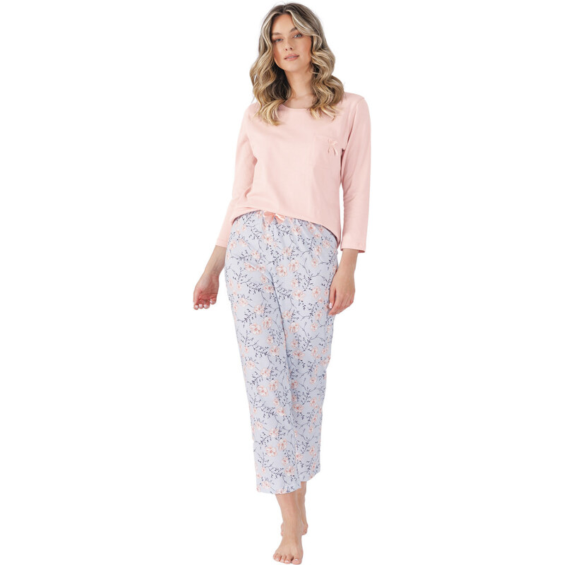 LEVEZA (M-Max) Dámske pyžamo Fidelia1510 1-sv.ružová 2XL 66679418