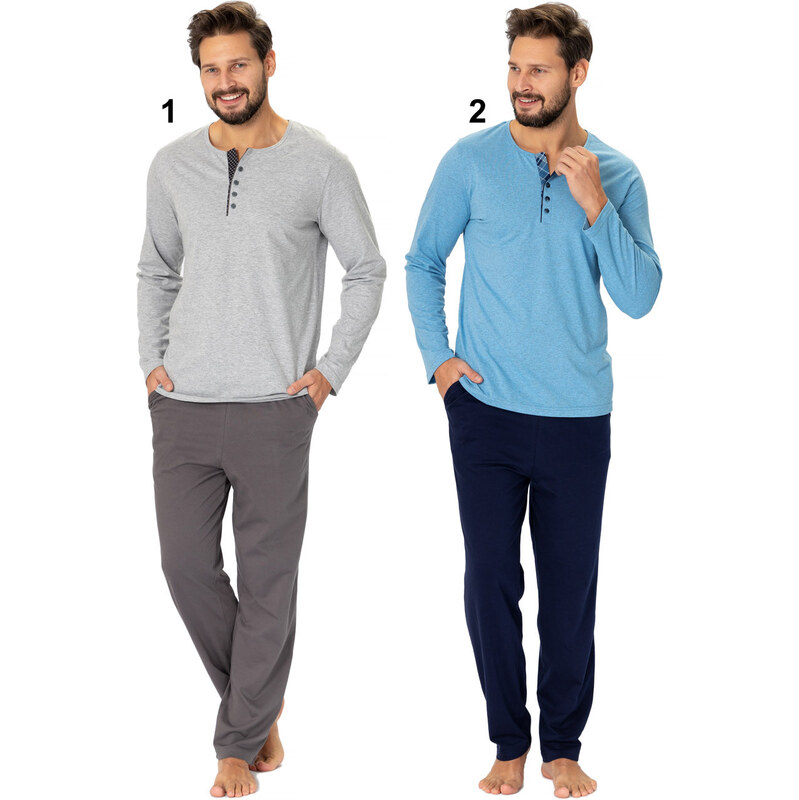 Hotberg(M-Max) Pánske pyžamo Anatol503 2-modrá 2XL 66679440