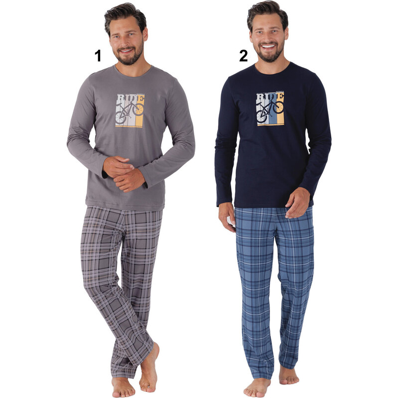 Hotberg(M-Max) Pánske pyžamo Roy1471 1-sivá 2XL 66679517