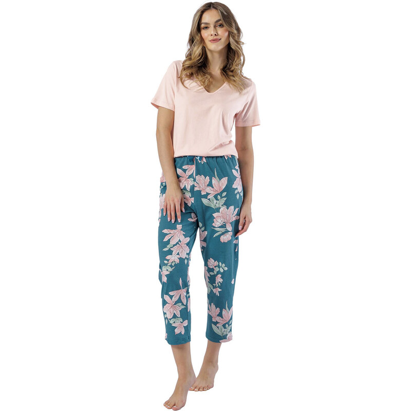 E-shop LEVEZA (M-Max) Dámske pyžamo Celeste1577 1-lososová L