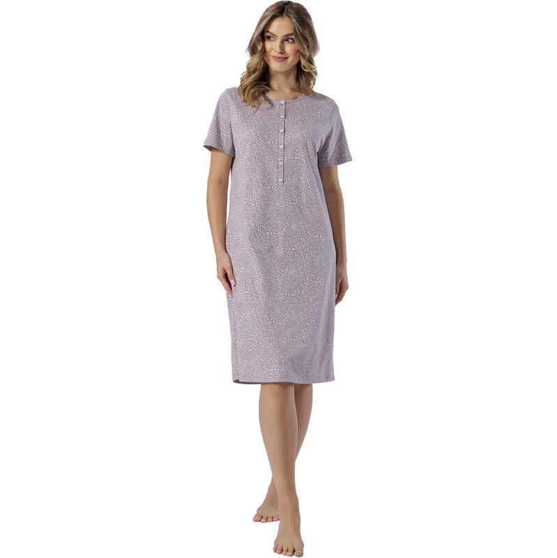 LEVEZA (M-Max) Dámska nočná košeľa Lidia1548 1-fialovohnedá L 66679971