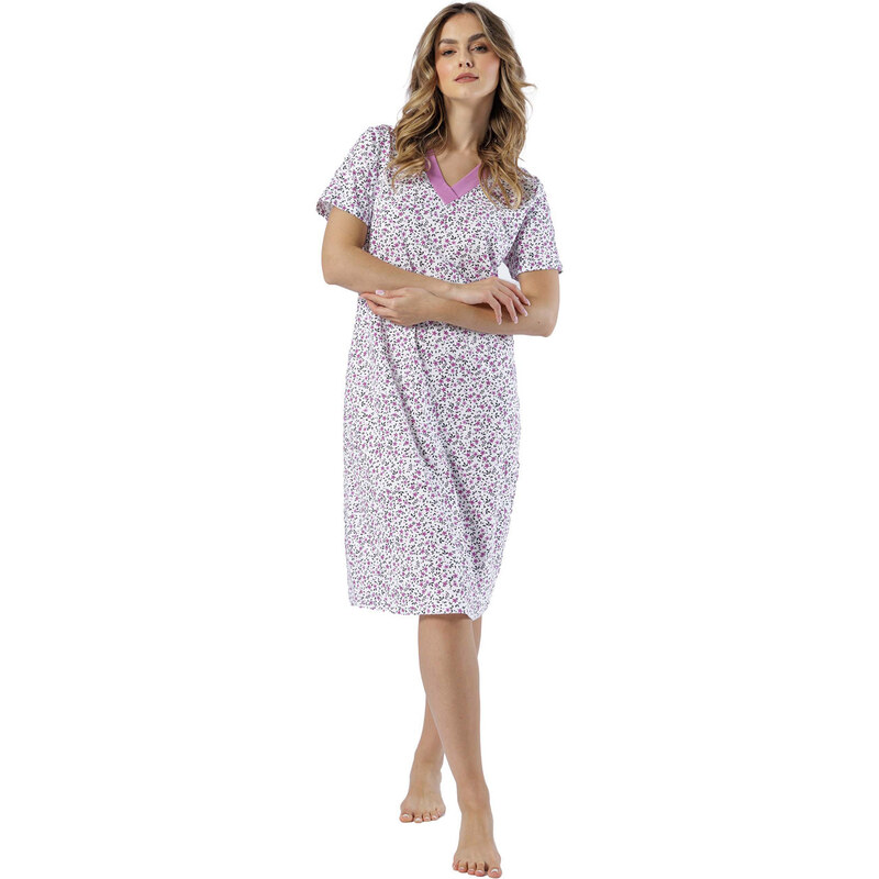 LEVEZA (M-Max) Dámska nočná košeľa Magdalena1542 1-biela M 66679973