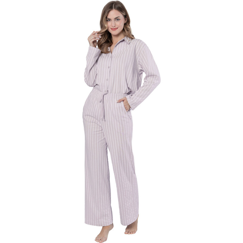 LEVEZA (M-Max) Dámske pyžamo Judyta1613 1-sv.fialová 2XL 66680514