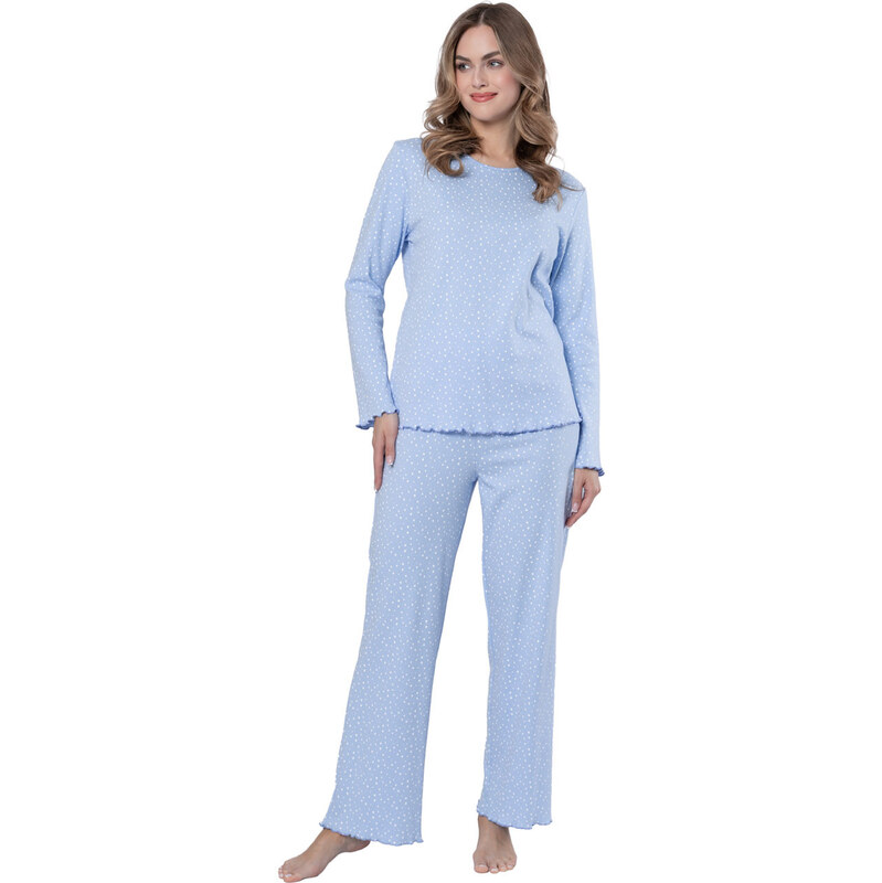 LEVEZA (M-Max) Dámske pyžamo Kora1657 1-sv.modrá 2XL 66680524