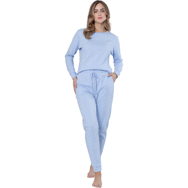 LEVEZA (M-Max) Dámske pyžamo Klarysa1658 1-sv.modrá 2XL 66680515