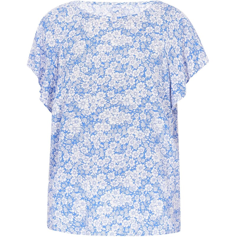 FELIPA Blúzka Fashion Look modrá / biela 65655287