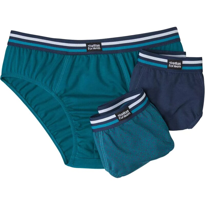 Sada 3 pohodlných slipov Atlas For Men Atlas For Men So vzorom 67236578