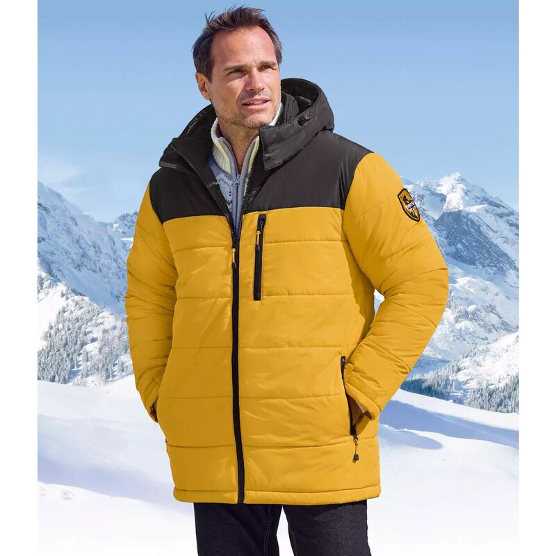Prešívaná bunda s kapucňou Sunny Winter Atlas For Men Žltá 67614740