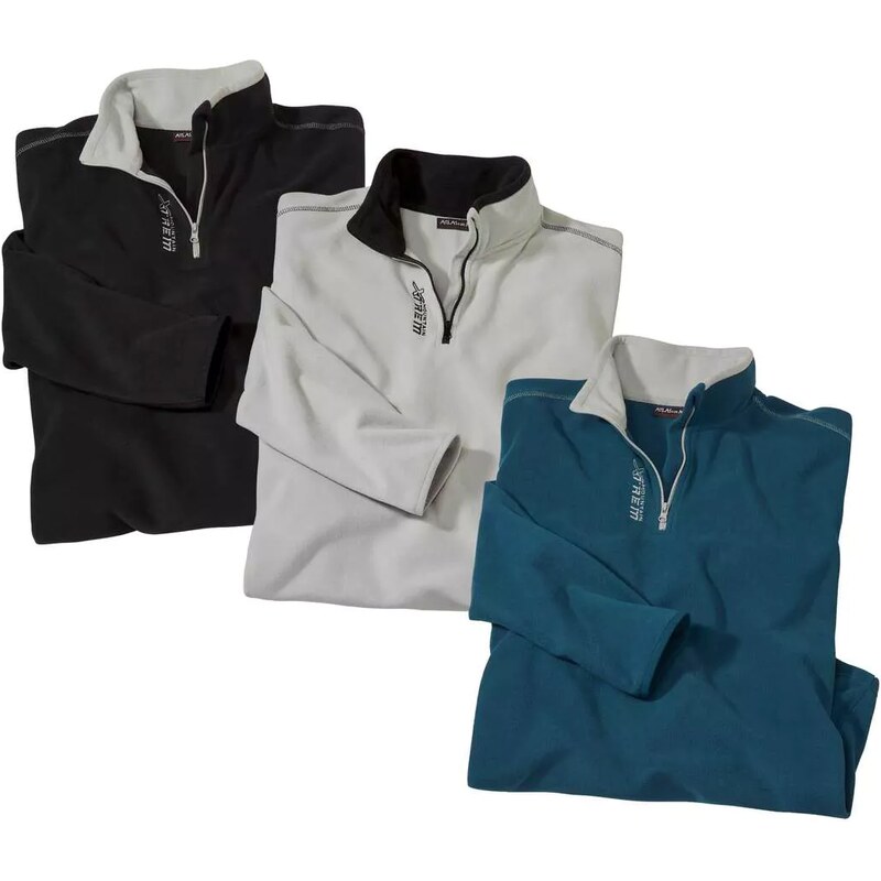 Sada 3 mikroflísových mikín X-TREM Atlas For Men Modrá 66958816