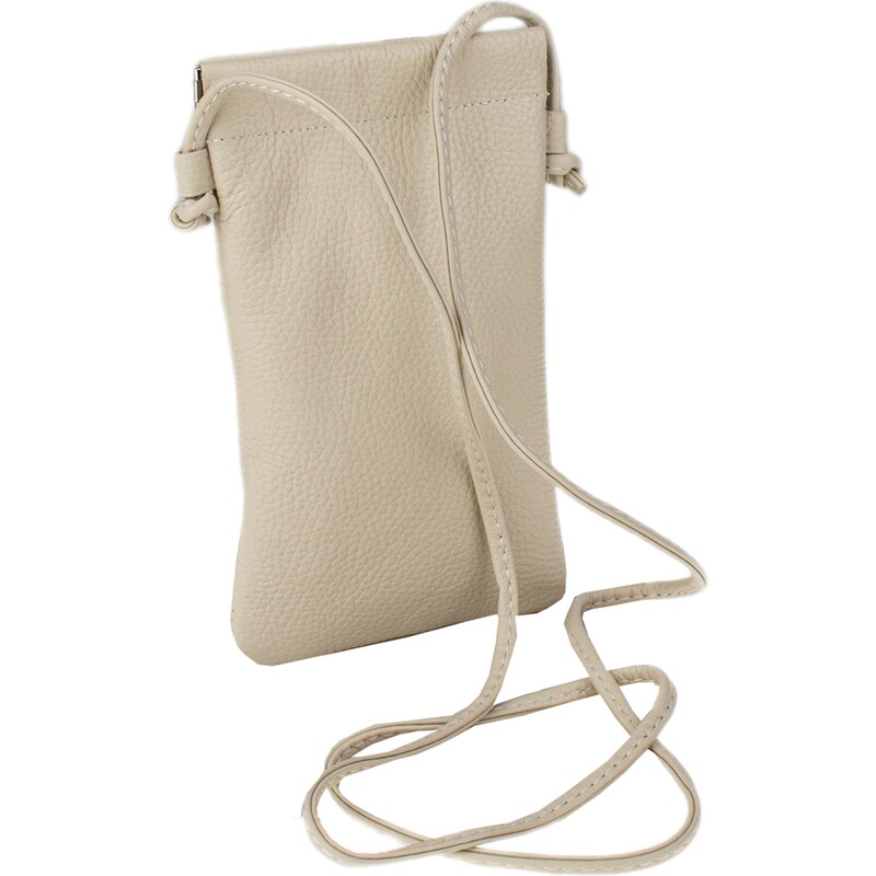 Béžová kožená talianska crossbody kabelka Mia Beige NovaKabelka.sk 67735140