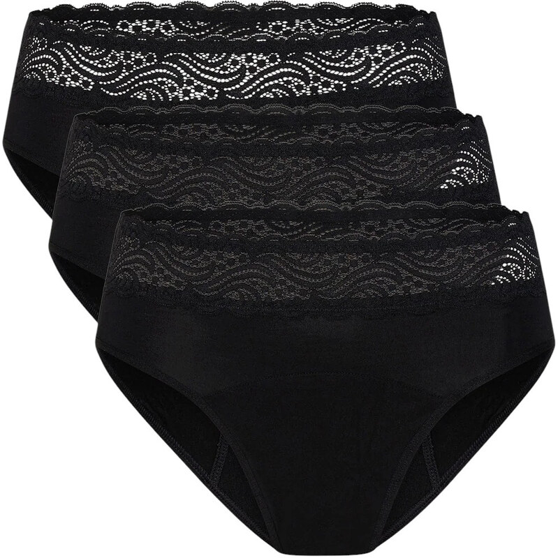 3PACK menštruačné nohavičky Modibodi Sensual Hi-Waist Bikini Bundle 67740735