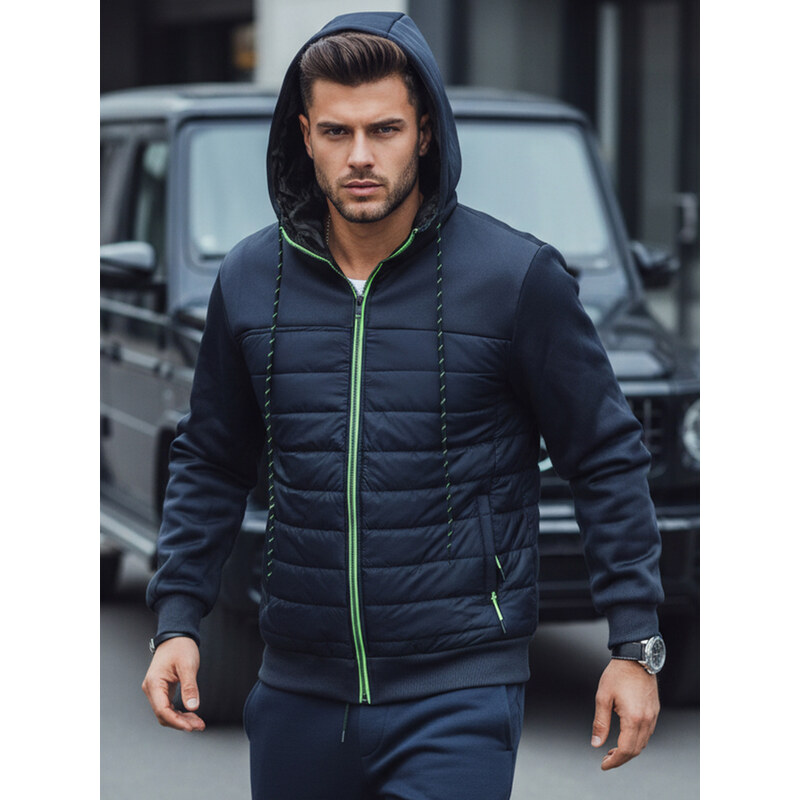 Pánska bunda prechodná prešívaná čierna Dstreet TX4391 67741784