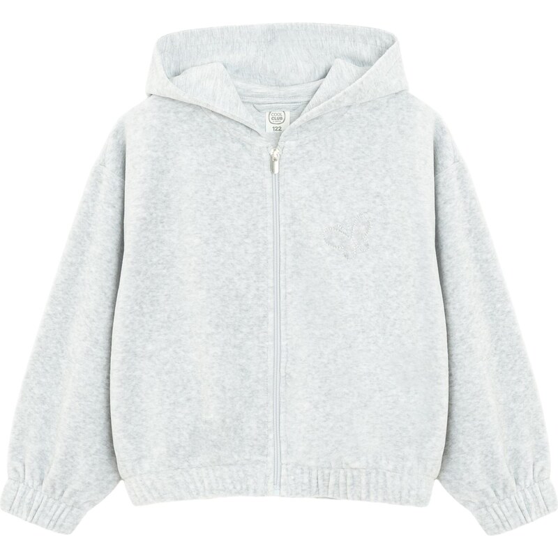 Cool Club Tepláková bunda sivá 67633921