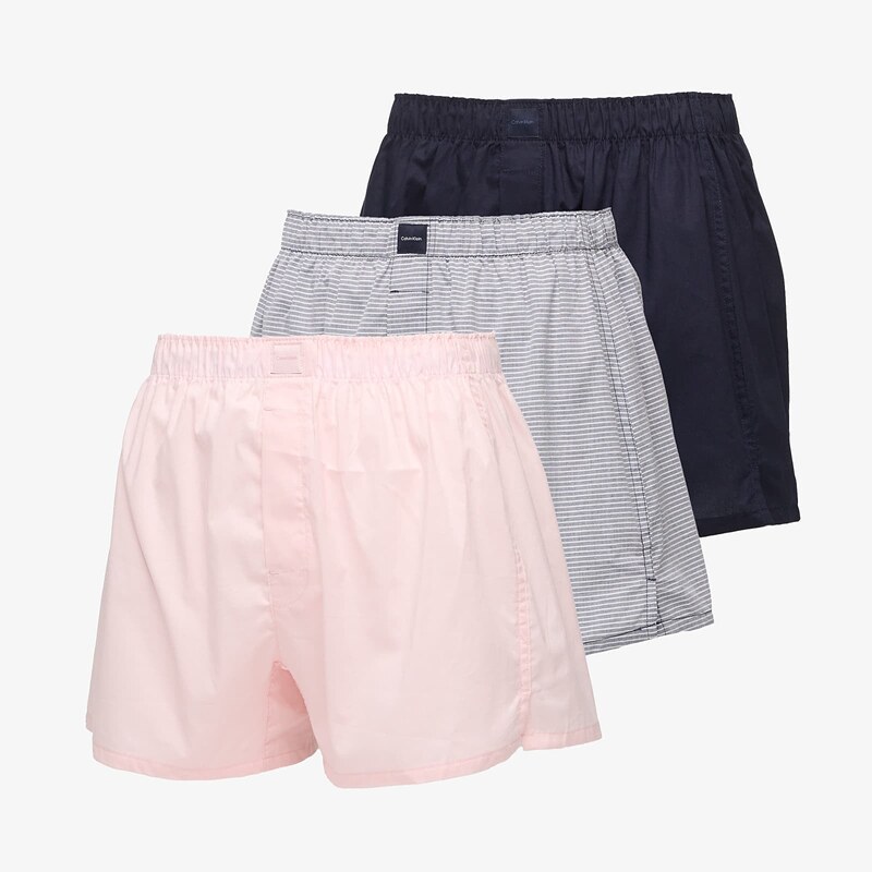 Boxerky Calvin Klein Boxer Trad 3-Pack Pink L 67742368