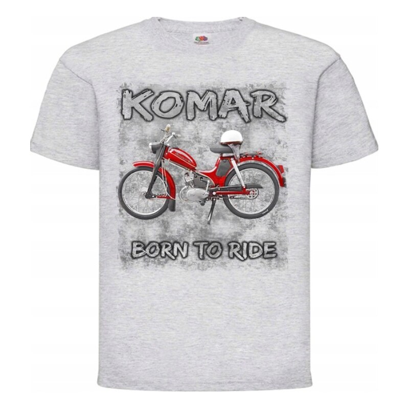 Fruit of the Loom Drive Collection - Komar Born to Ride (tričko) 67742525