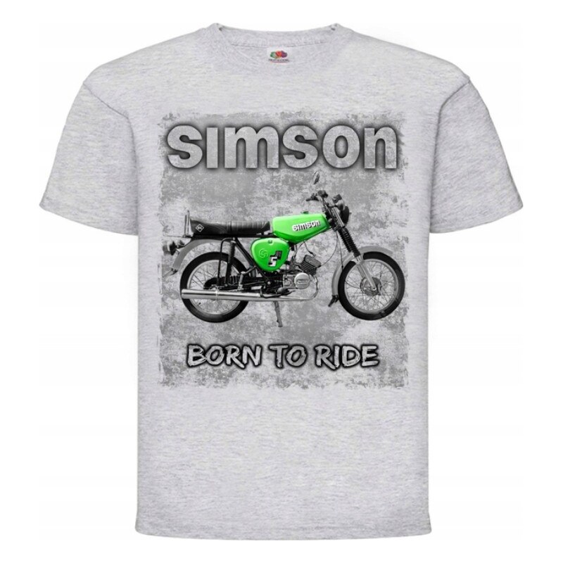 Fruit of the Loom Drive Collection - Simson Born to Ride (tričko) 67742528