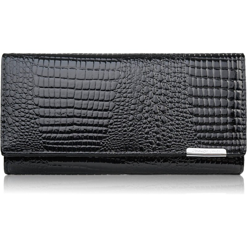 Jennifer Jones Dámska lakovaná peňaženka s krokodílím reliéfom | 66676015