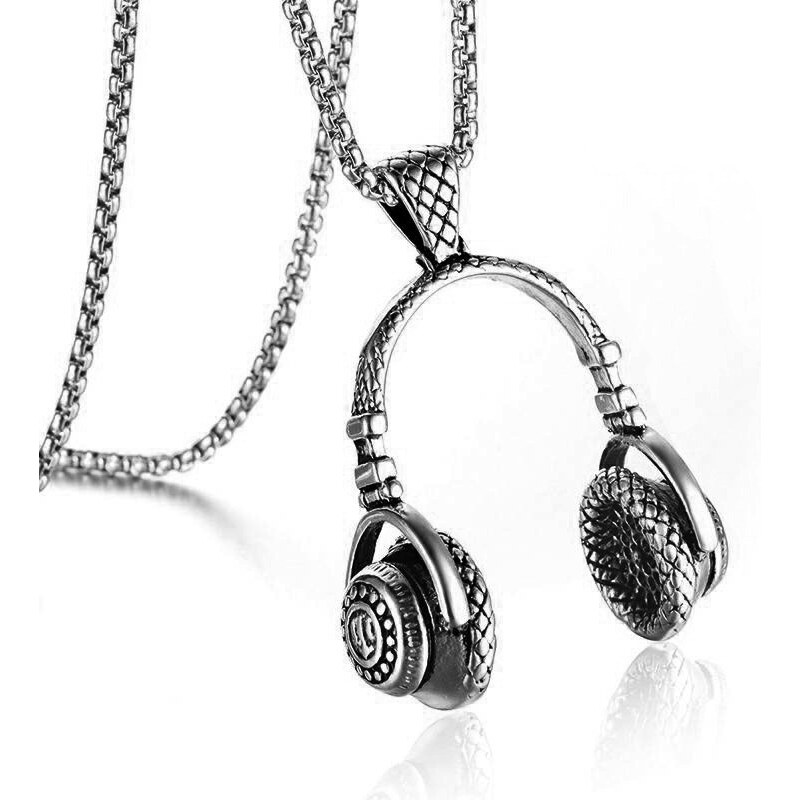 Impress Jewelry Prívesok z chirurgickej ocele DJ sluchátka 65221530