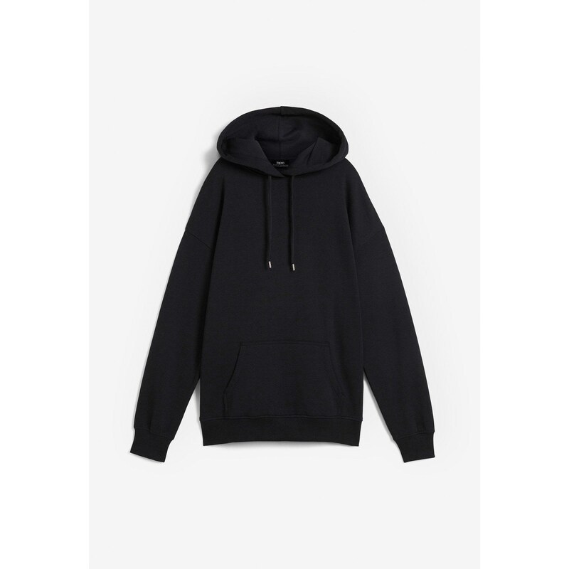 bonprix Mikina s kapucňou, oversize, farba čierna 49697393