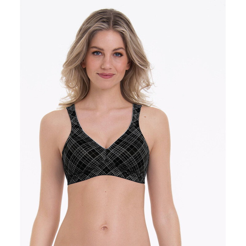 Twin Art soft podprsenka moldovaná 5247 black grey - RosaFaia 38007251