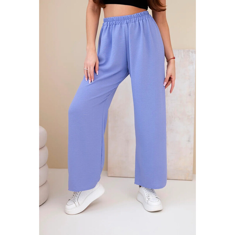 K-Fashion Široké nohavice fialové 61293714