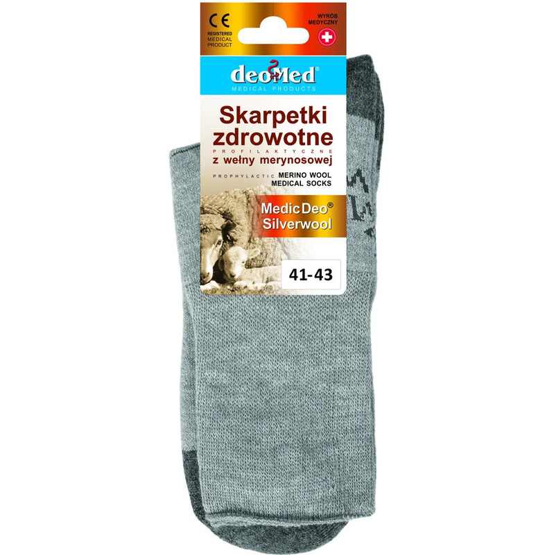 Zdravotnícke hrubšie ponožky MEDIC DEO SILVERWOOL - DEOMED 67780056