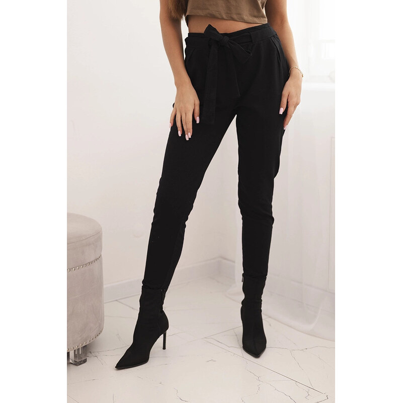 Dámske čierne nohavice - Kesi 67780245