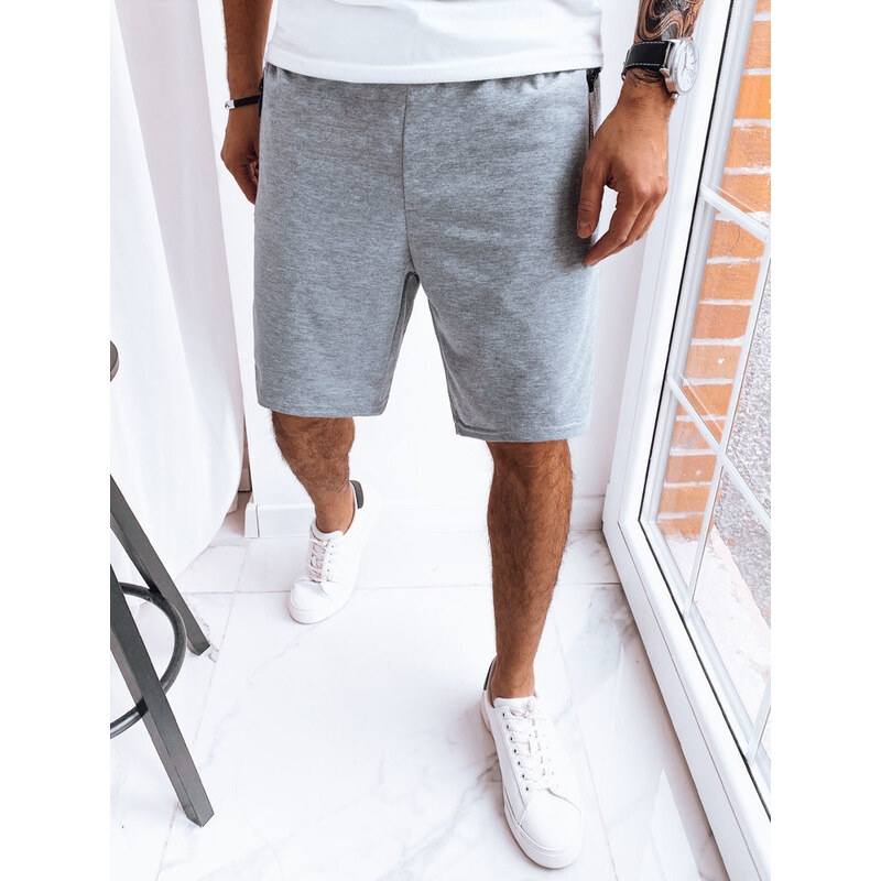 FashionStreet pánske svetlosivé teplákové šortky SX2279 67780410