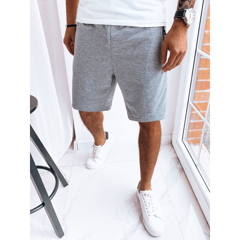 FashionStreet pánske svetlosivé teplákové šortky SX2266 67780407