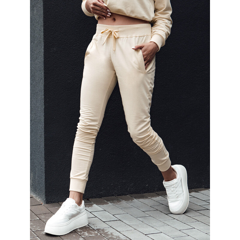 Dámske tepláky RELAX MODE cream FashionStreet UY2142 67780550