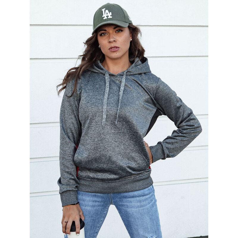 Dámska športová mikina GIM tmavosivá FashionStreet BY1335 67780556