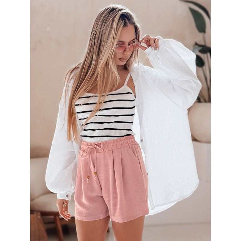 Dámske látkové šortky SUMMER TRIP pink FashionStreet SY0437 67780600