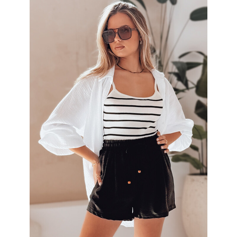 Dámske látkové šortky SUMMER TRIP black FashionStreet SY0433 67780598